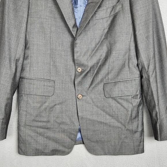 Thomas Pink Blazer Sport Coat Mens 40R Gray Virgin Wool Made in Italy 2-Button - Picture 10 of 16